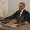 Степан Арефин. «Скрипичных дел мастер (портрет отца)» (фонд ПГОМ им. Арсеньева)