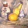 Олег Подскочин. «Натюрморт с грушами» (диптих)
