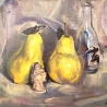 Олег Подскочин. «Натюрморт с грушами» (диптих)