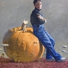 Маша Холмогорова. «Автопортрет с тыквой»